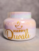 Happy Diwali Handi Candle