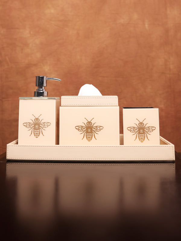 Bee Bath Set (Cream)