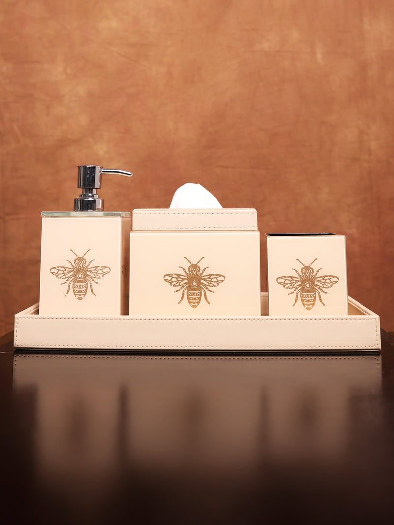 Bee Bath Set (Cream)