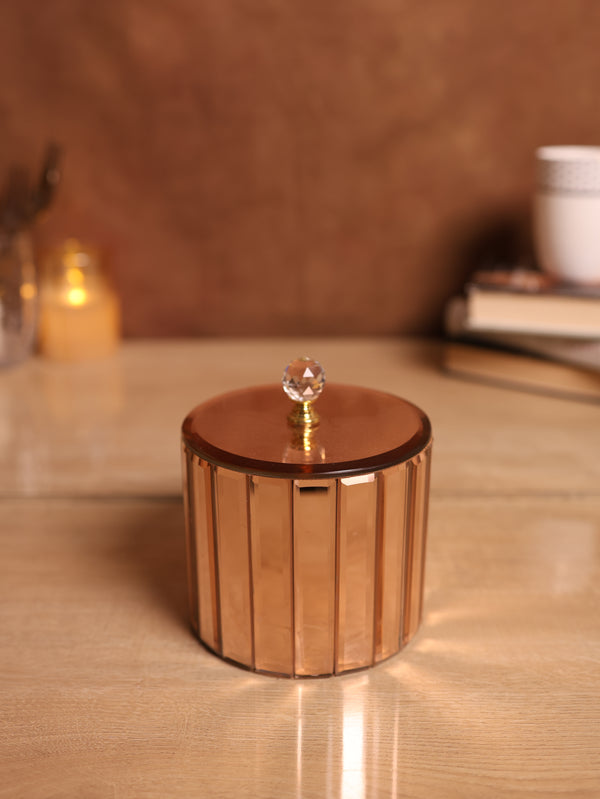 Solaris Crystal Gold Jar (Rose Gold)