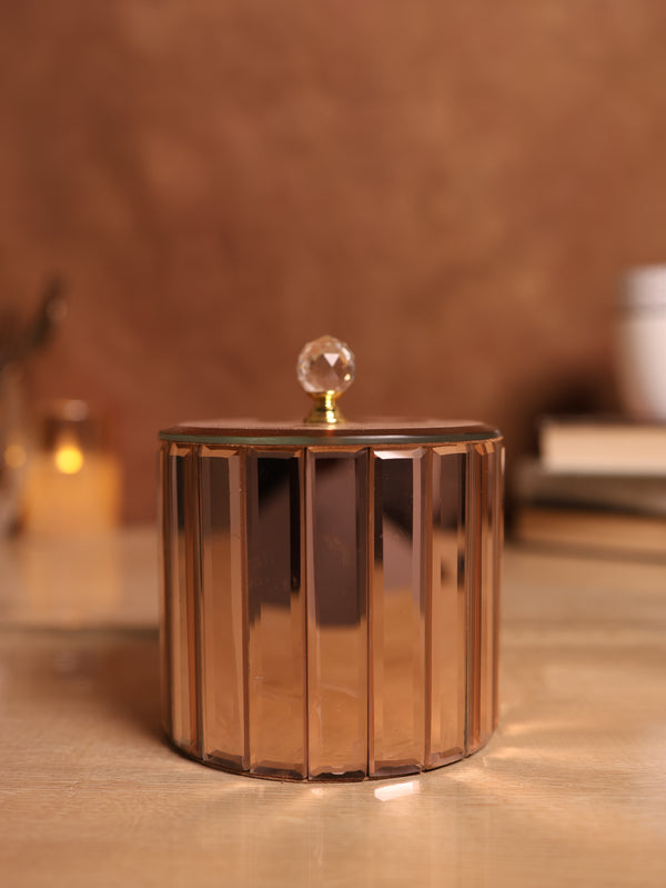 Solaris Crystal Gold Jar (Rose Gold)