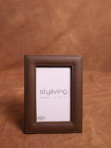 Brown Leather Photo Frame