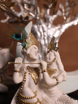 Radhe Krishna with Moon