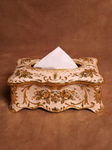 Genevieve Gold Tissue Box