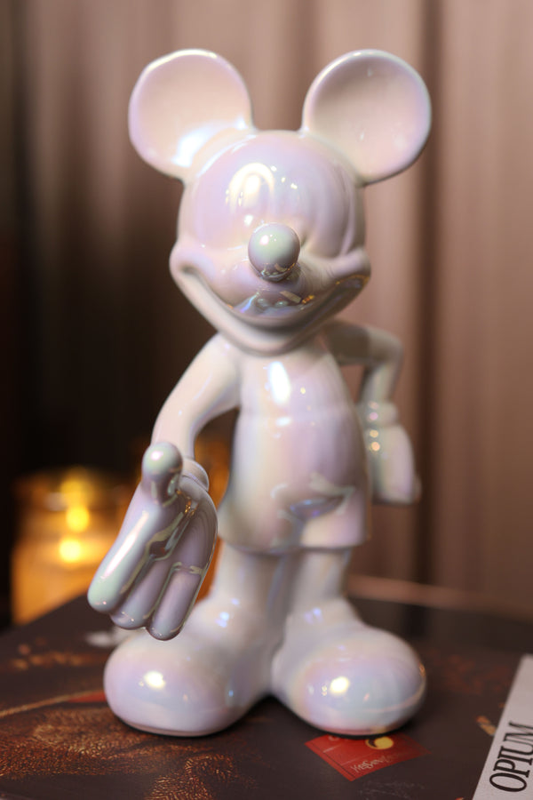 Opulent Mickey Figurine (White)