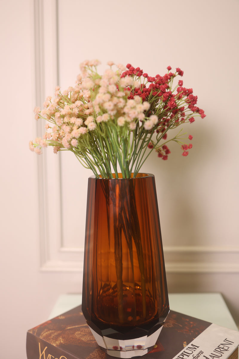 Luminous Amber Vases