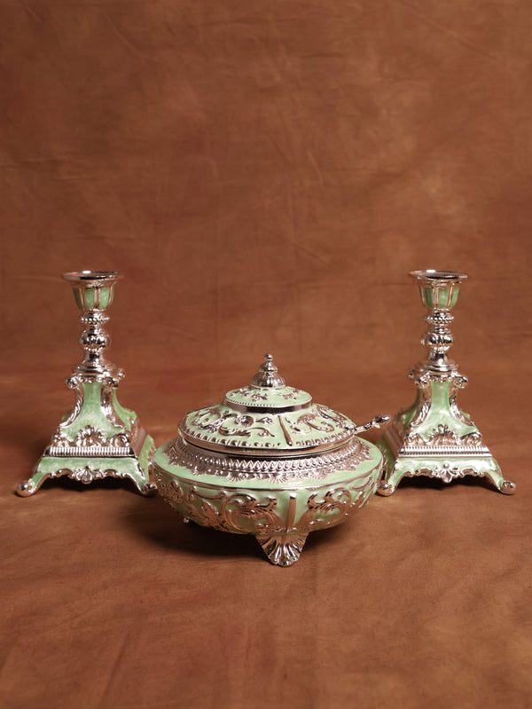 Candle Stand With Bowl