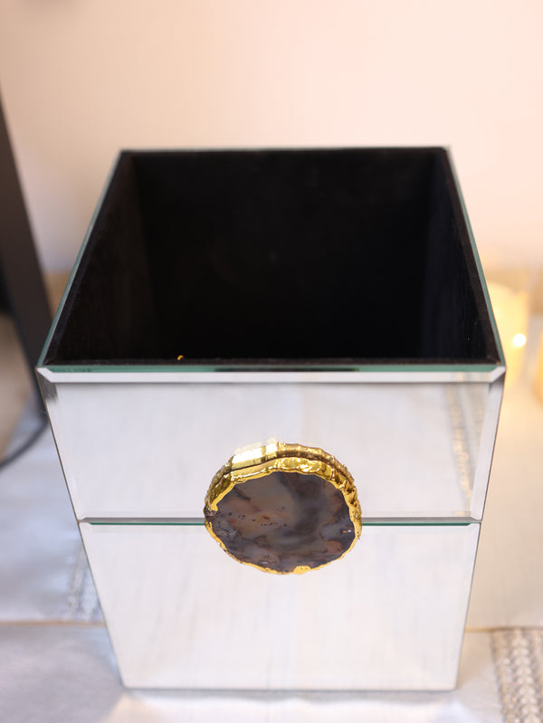 Mirror Agate Dustbin