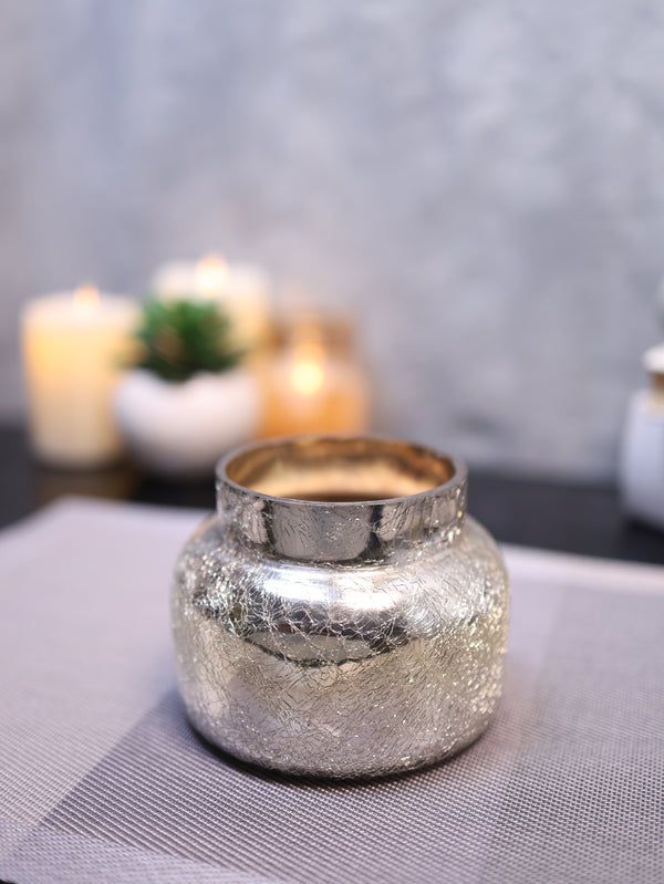 Small Silver Handi Candle