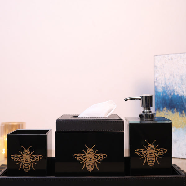 Bee Bath Set (Black)