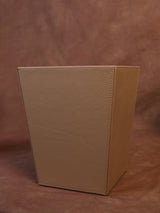 Leather Beige Dustbin