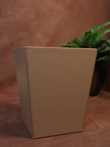 Leather Beige Dustbin