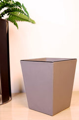 Leather Grey Dustbin