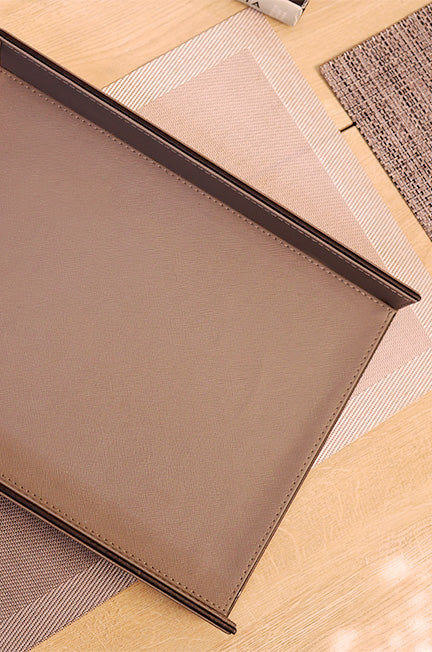 Leather Grey Paper Tray