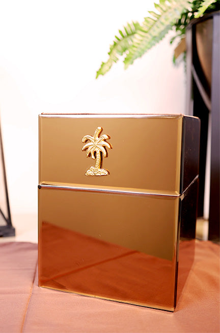 Copper coconut Tree Dustbin