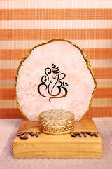 Agate Ganesh with T-Light Holder