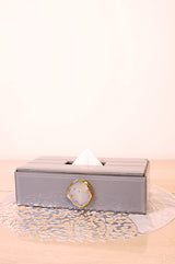 Grey Agate Tissue Box