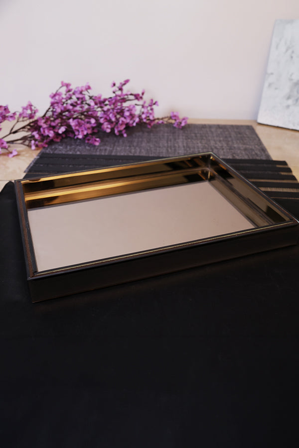 Brown Mirror Tray (Large)