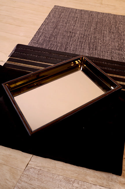 Brown Mirror Small Tray