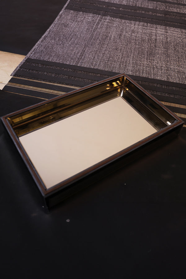 Brown Mirror Small Tray