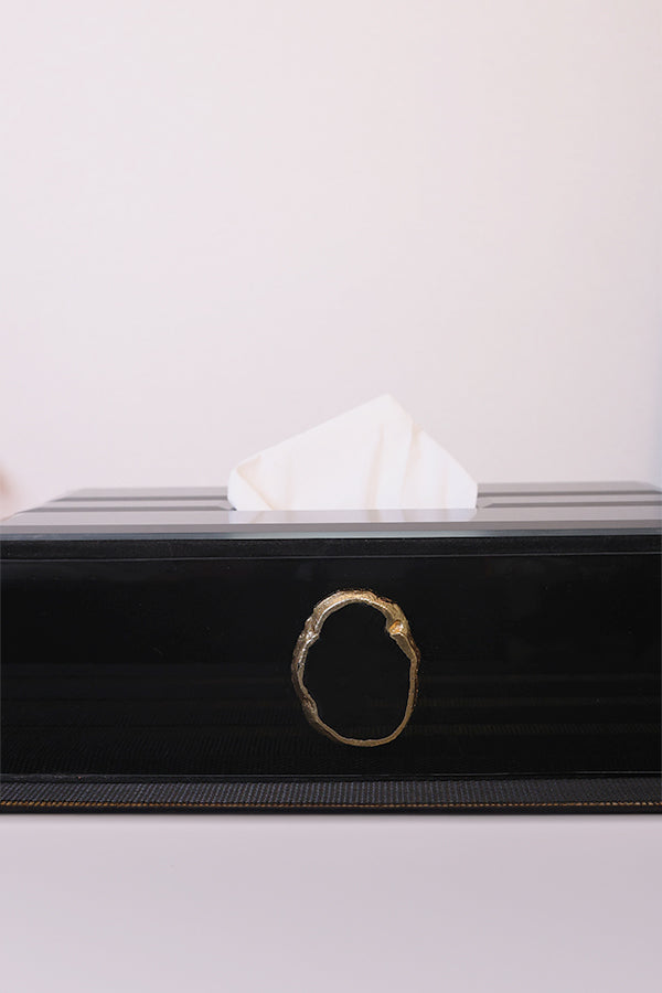 Black Agate Tissue-Box