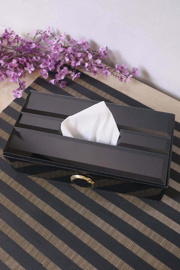 Black Agate Tissue-Box